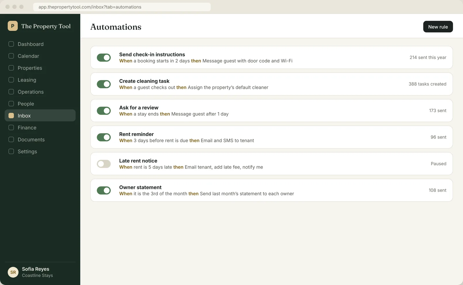 Automatizaciones · The Property Tool