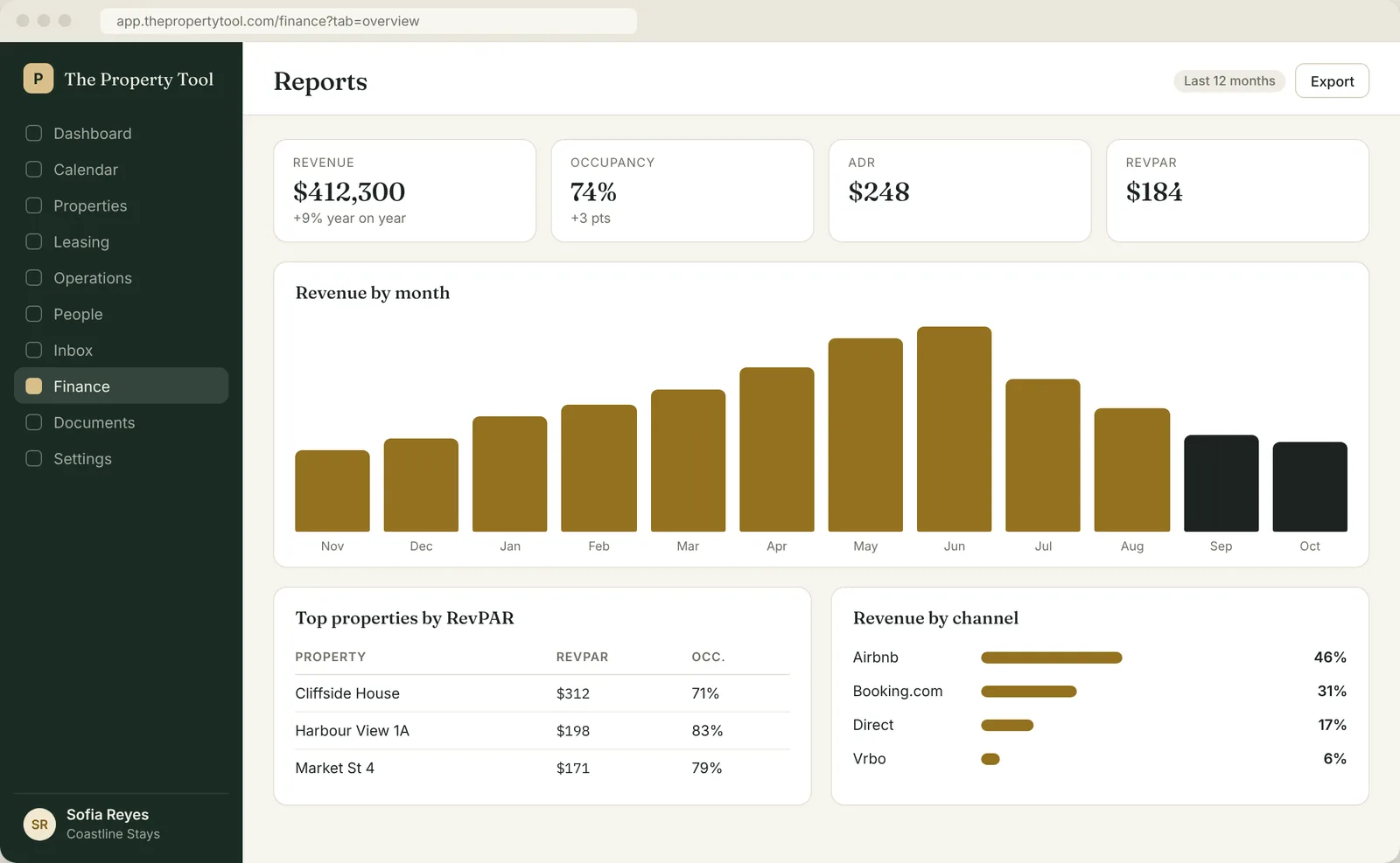 Rapporten · The Property Tool